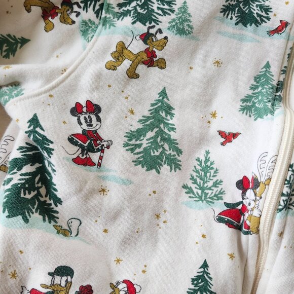 2022 Disney Parks Mickey & Friends Holiday Chritmas Zip Up Hoodie Jacket Size M - Picture 4 of 7